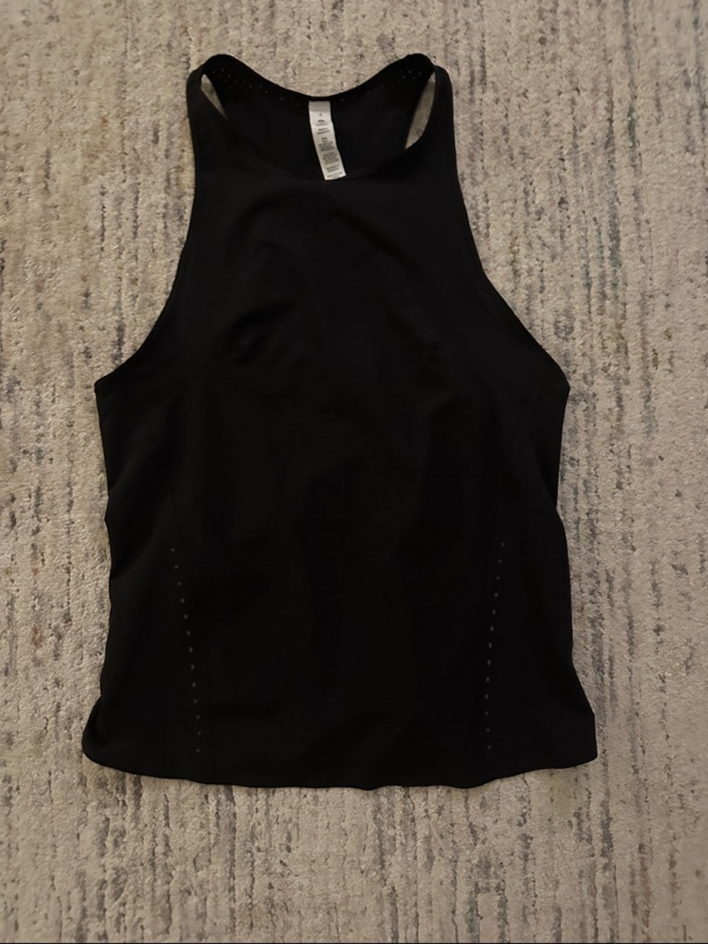 lululemon athletica Black High-Neck Racerback Tank